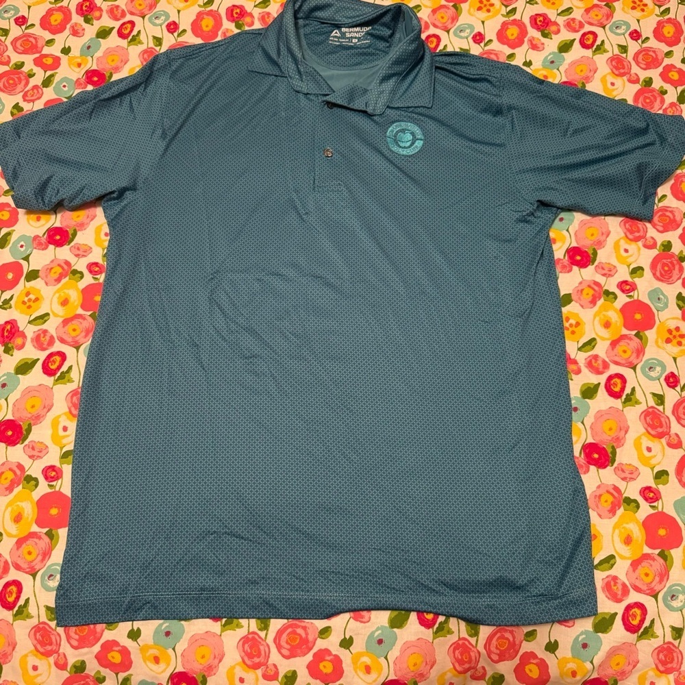 Men’s medium Bermuda sands golf polo  orchards